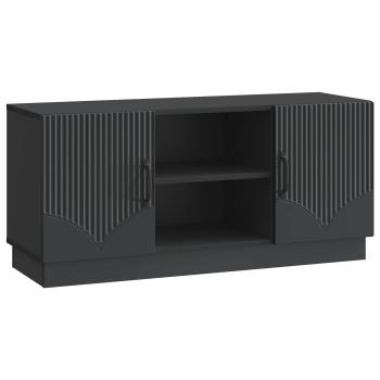TV-Schränk 102 x 34,5 x 47 cm Schwarz Holzwerkstoff