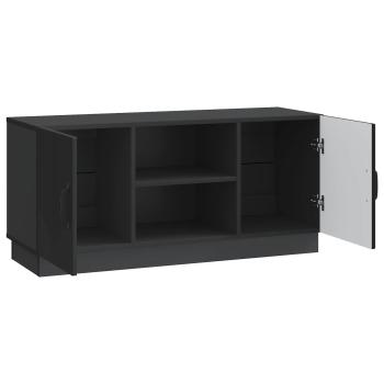 TV-Schränk 102 x 34,5 x 47 cm Schwarz Holzwerkstoff