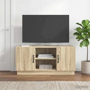 ARDEBO.de - TV-Schränk 102 x 34,5 x 47 cm Sonoma-Eiche Holzwerkstoff