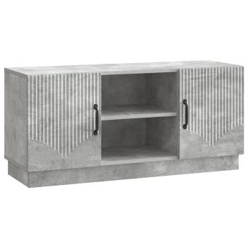 TV-Schränk 102 x 34,5 x 47 cm Betongrau Holzwerkstoff