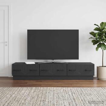 ARDEBO.de - TV-Schränk Schwarz 147 x 34,5 x 27 cm Holzwerkstoff