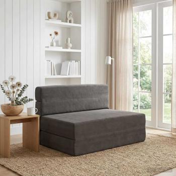 ARDEBO.de - Klappsofa Bett Dunkelgrau 70 x 80 x 60 cm Stoff