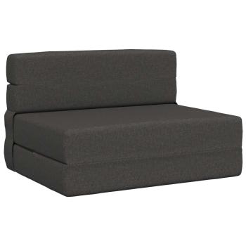 Klappsofa Bett Dunkelgrau 100 x 80 x 60 cm Stoff