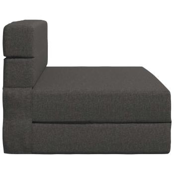 Klappsofa Bett Dunkelgrau 100 x 80 x 60 cm Stoff