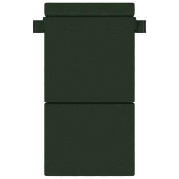 Klappsofa Bett Dunkelgrün 190 x 100 x 15 cm Stoff