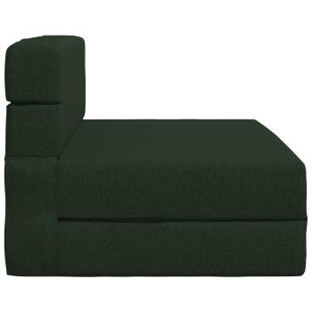 Klappsofa Bett Dunkelgrün 190 x 100 x 15 cm Stoff