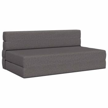 Klappsofa Bett Hellgrau 152 x 86,5 x 60 cm Stoff