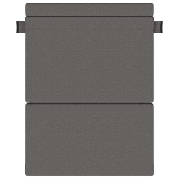 Klappsofa Bett Hellgrau 152 x 86,5 x 60 cm Stoff