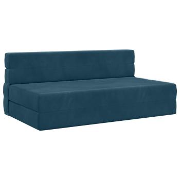 Klappsofa Bett Blau 152 x 86,5 x 60 cm Stoff