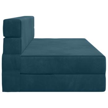 Klappsofa Bett Blau 152 x 86,5 x 60 cm Stoff