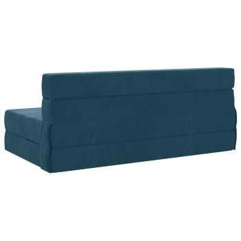 Klappsofa Bett Blau 152 x 86,5 x 60 cm Stoff