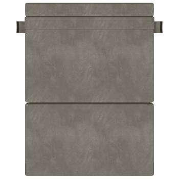 Klappsofa Bett Hellgrau 152 x 86,5 x 60 cm Stoff