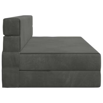 Klappsofa Bett Dunkelgrau 152 x 86,5 x 60 cm Stoff