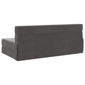Klappsofa Bett Dunkelgrau 152 x 86,5 x 60 cm Stoff