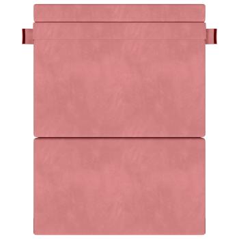 Klappsofa Bett Rosa 203 x 152 x 15 cm Samt