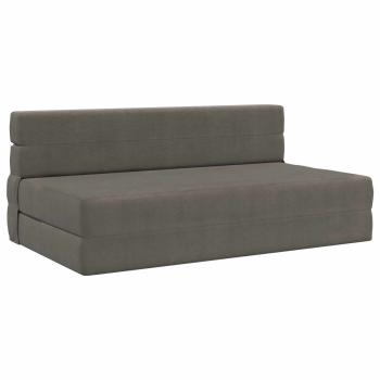 Klappsofa Bett Hellgrau 152 x 86,5 x 60 cm Stoff