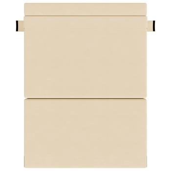 Klappsofa Bett Creme 152 x 86,5 x 60 cm Stoff