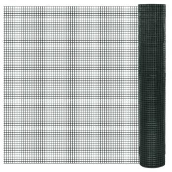 ARDEBO.de - Drahtzaun für Hühner Verzinkter Stahl 1x25 m Grün