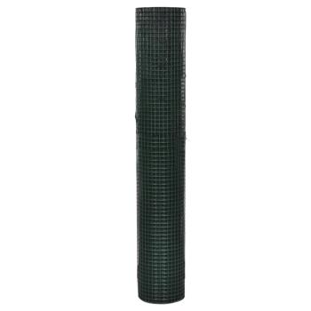 Drahtzaun für Hühner Verzinkter Stahl 1x25 m Grün