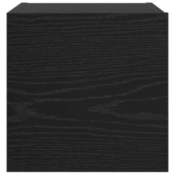 Wandmontiertes TV-Regal 4 stk. Schwarz Eichen-Optik