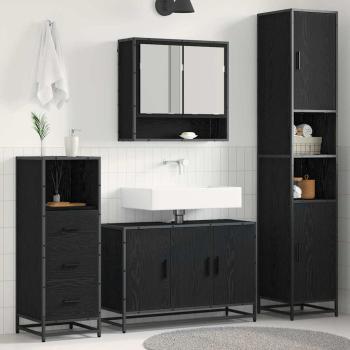 ARDEBO.de - Badezimmermöbel-Set 3 stk. Altholz 90 x 33 x 60 cm