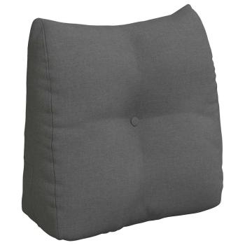 Rücken Kissen Dunkelgrau 45 x 24 x 50 cm Stoff