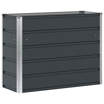 Pflanzkübel Anthrazit 100 x 40 x 75 cm Stahl