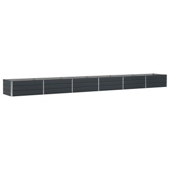 Pflanzkübel Anthrazit 600 x 80 x 45 cm Stahl