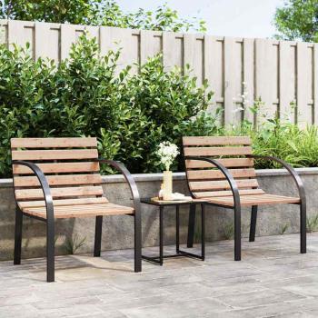 ARDEBO.de - Gartenst?hle 2 Stk. Holz