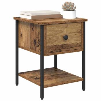 Nachttisch Altholz 34 x 35,5 x 45 cm Holzwerkstoff