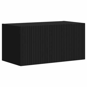 TV-Wandschrank 2 stk. Schwarz Holzwerkstoff