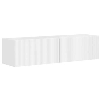 TV-Wandschrank 2 stk. Glänzend Weiß Holzwerkstoff