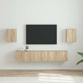 ARDEBO.de - TV-Wandschrank 2 stk. Sonoma Holzwerkstoff