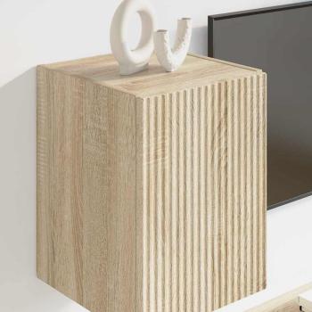 TV-Wandschrank 2 stk. Sonoma Holzwerkstoff