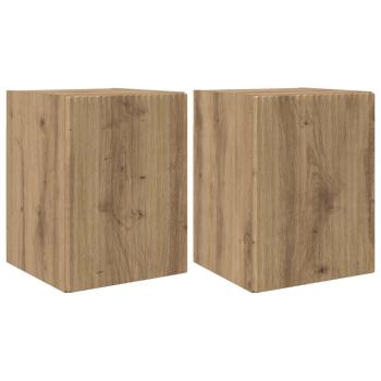 TV-Wandschrank 2 stk. Artisan Eiche Holzwerkstoff
