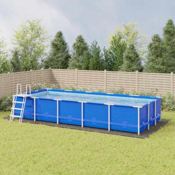 ARDEBO.de - Pool-Bodentuch Hellgrau 999x500 cm Polyester Geotextil