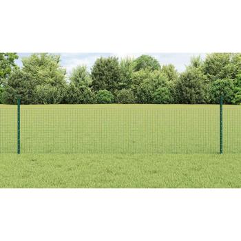 Zaun mit Pfosten Grün