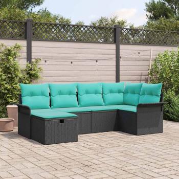 ARDEBO.de - Gartensofa-set 6 Stk. Poly Rattan