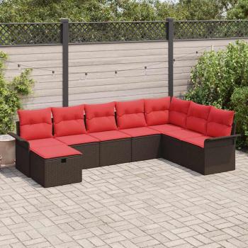ARDEBO.de - Gartensofa-set 8 stk. Poly Rattan