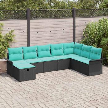 ARDEBO.de - Gartensofa-set 8 Stk. Poly Rattan