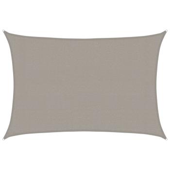 Sonnensegel 160 g/m² Rechteckig Hellgrau 3x5 m HDPE