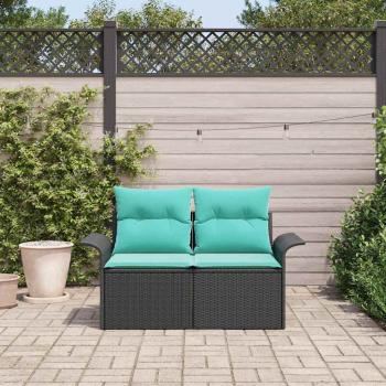 ARDEBO.de - Garten-Sofa 2-Sitzanzahl Poly-Rattan