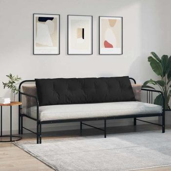 Rückenkissen Schwarz 180 x 50 cm Mikrofaserstoff