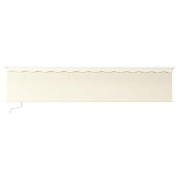 Markise Manuell Einziehbar mit Rollo 6x3 m Creme