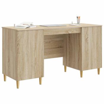 Schreibtisch Sonoma-Eiche 142,5 x 50 x 75 cm Holzwerkstoff