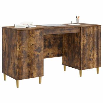Schreibtisch Geräucherte Eiche 142,5 x 50 x 75 cm Holzwerkstoff