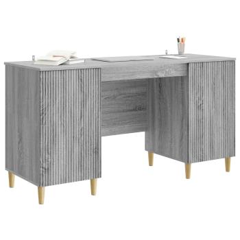 Schreibtisch Graues Sonoma 142,5 x 50 x 75 cm Holzwerkstoff