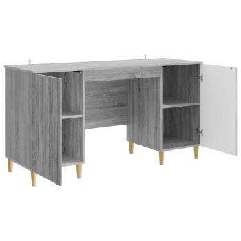 Schreibtisch Graues Sonoma 142,5 x 50 x 75 cm Holzwerkstoff