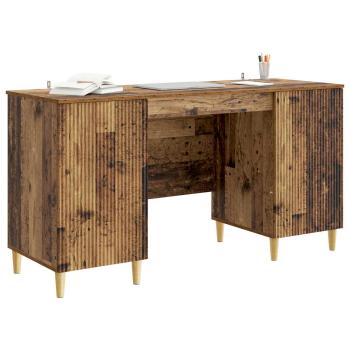 Schreibtisch mit Regal Altholz 142,5 x 50 x 75 cm Holzwerkstoff