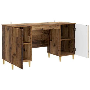 Schreibtisch mit Regal Altholz 142,5 x 50 x 75 cm Holzwerkstoff